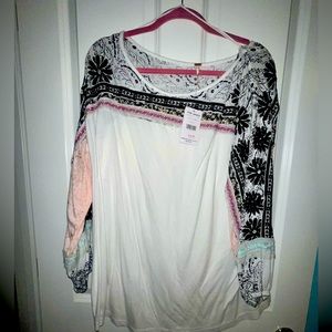 Free People Tripoli Top Blush tunic size medium